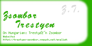 zsombor trestyen business card